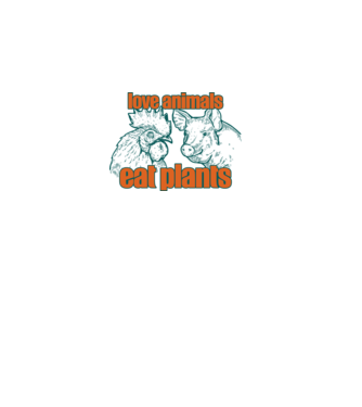 love animals model alb pe tricou