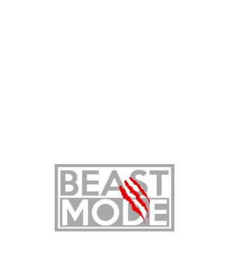 Beast mode model negru pe tricou