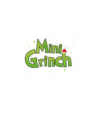 Grinch Family Mini Grinch model alb pe tricou