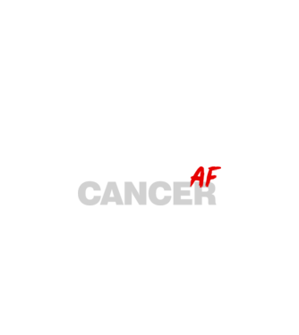 CANCER as fuck model negru pe tricou