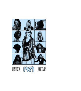 Taylor Swift ERAS blue model alb pe tricou