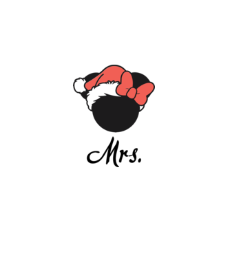 mrs christmas model gri pe tricou