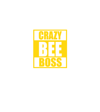 Crazy bee boss model negru pe tricou
