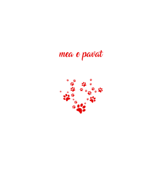 Drumul spre inima mea e pavat cu urme de labe model negru pe tricou