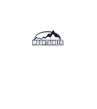 mountaineer model alb pe tricou