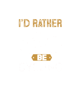 I'd rather be cycling model alb pe tricou