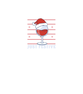 Not drunk just festive ugly sweater model negru pe tricou