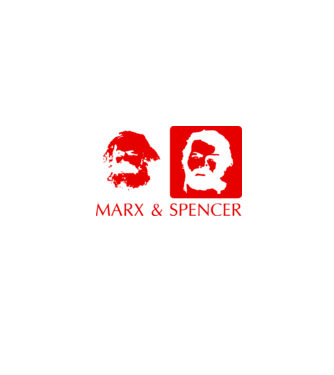 MARX and Spencer model negru pe tricou