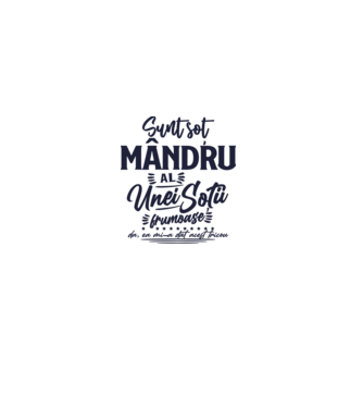 Sunt soț  mândru al unei soții frumoase - da, ea mi-a dat acest tricou model alb pe tricou