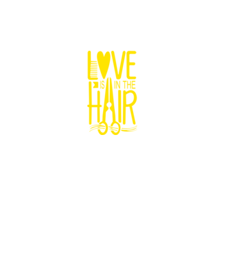 Love is in the hair model turcoaz pe tricou