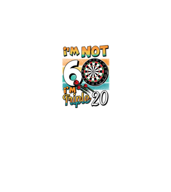 Darts Birthday 60 years old model negru pe tricou