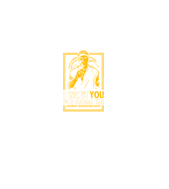 I want you cobra kai model negru pe tricou