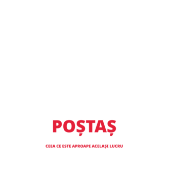 Supererou poştaş model negru pe tricou