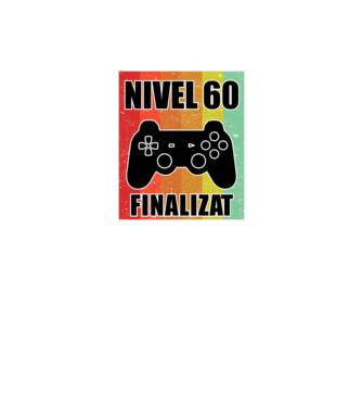 Nivel 60 finalizat model negru pe tricou