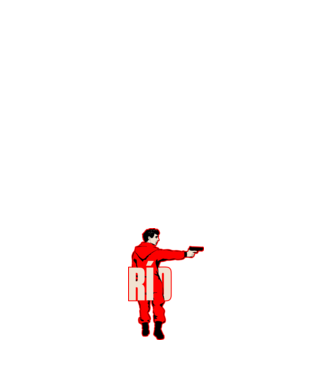 rio la casa de papel model alb pe tricou