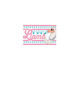 Mama LLama model alb pe tricou