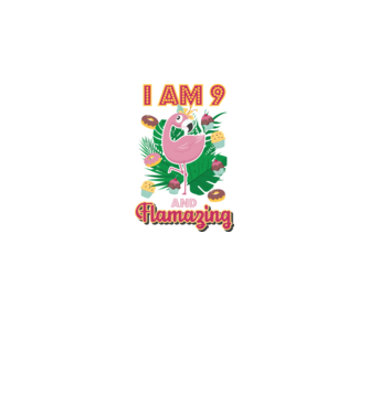 FLAMAZING Birthday 9 Years old model alb pe tricou