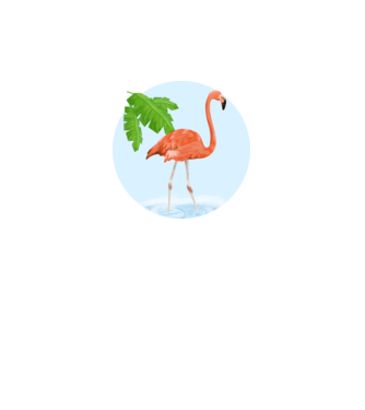 Flamingo model negru pe tricou