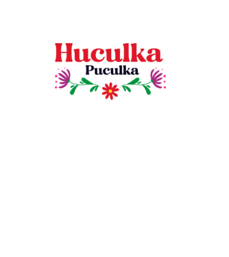 Huculka Puculka model alb pe tricou
