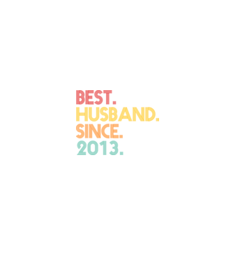 best husband since 2013 retro model negru pe tricou