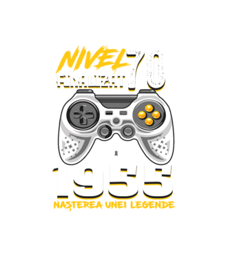 Nivel Finalizat 70 model alb pe tricou