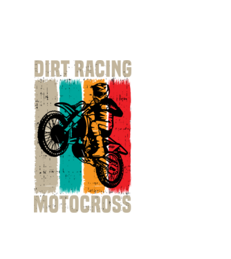 motocross model alb pe tricou