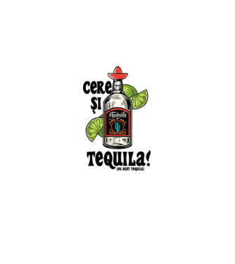 cere și tequila! (eu sunt tequila) model roz deschis pe tricou