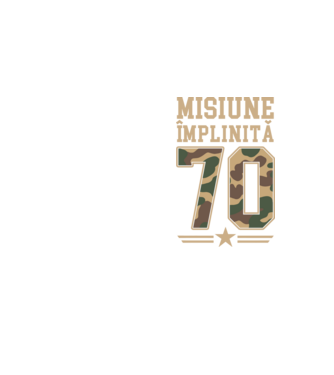 Misiune împlinită 70 model galben neon pe tricou
