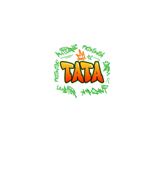 Graffiti tata model negru pe tricou