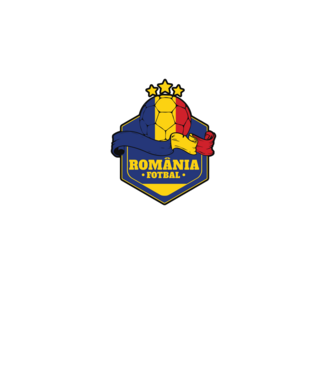 România Fotbal model alb pe tricou