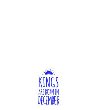 Kings are born in - December model roșu pe tricou
