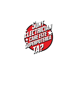 sunt electrician, care este superputerea ta? model albastru jeanși pe tricou
