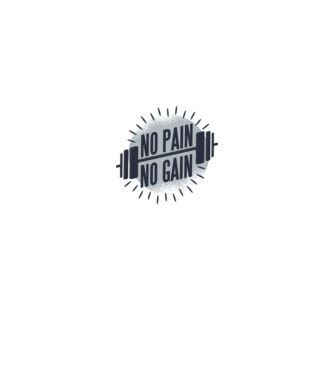No pain no gain round model roșu pe tricou
