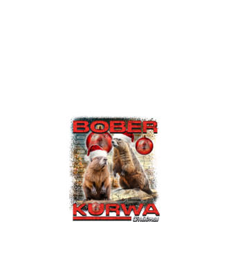 Bober kurwa christmas universe model negru pe tricou