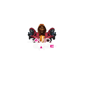 squid game poster model negru pe tricou