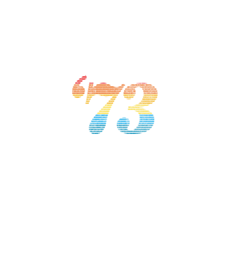 Retro Birthday 1973 model negru pe tricou