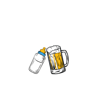 să curgă laptele! model negru pe tricou