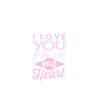 love you from model albastru închis pe tricou
