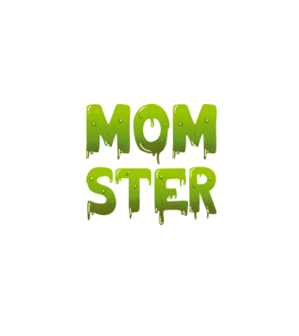 Momster model negru pe tricou
