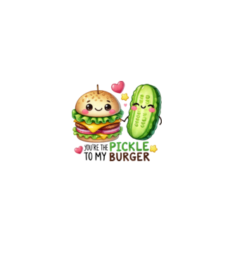 Pickle to my Burger model roz deschis pe tricou