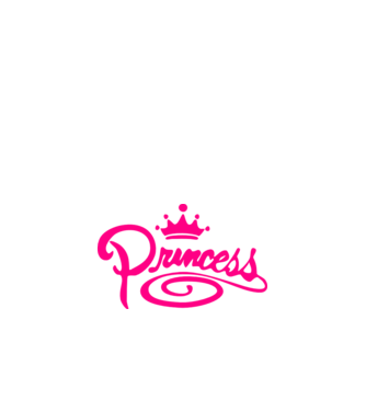 Princess model nisipiu pe tricou