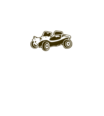 Buggy model alb pe tricou