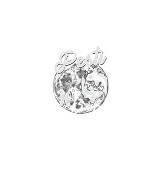 Zodiac bărbat PEȘTI retro model negru pe tricou