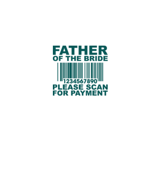 Father of the bride model alb pe tricou