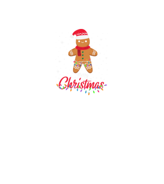 Merry christmas cookie model negru pe tricou