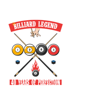 Billiard legend born in 1983 model negru pe tricou