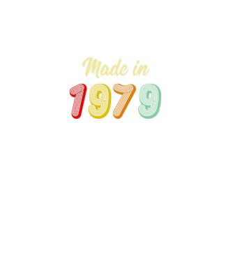 made in 1979 retro model negru pe tricou