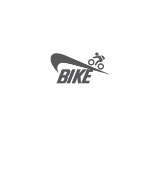 Bike logo model alb pe tricou