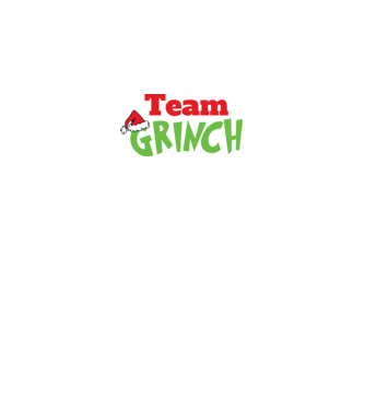 Team Grinch model negru pe tricou