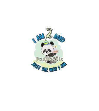PANDASTIC 2 model alb pe tricou